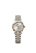Rolex Two-Tone (YG/SS) Datejust - 28mm - Silver Diamond Dial - Jubilee
