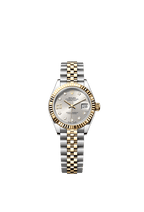 Rolex Two-Tone (YG/SS) Datejust - 28mm - Silver Diamond Dial - Jubilee