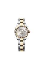 Rolex Two-Tone (YG/SS) Datejust - 28mm - Silver Diamond Dial - Oyster