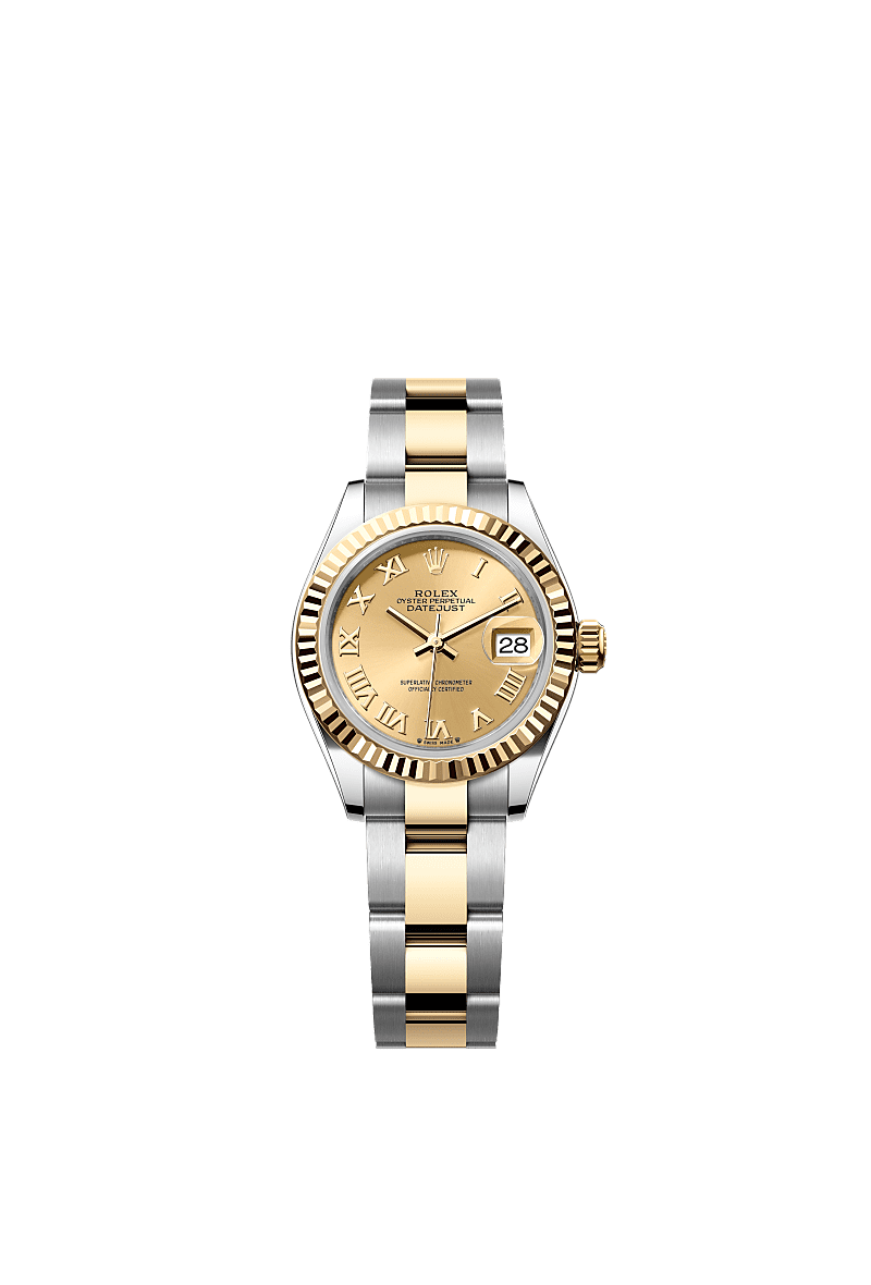 Rolex Two-Tone (YG/SS) Datejust - 28mm - Champagne-colour - Oyster
