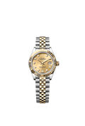 Rolex Two-Tone (YG/SS) Datejust - 28mm - Champagne-colour Diamond Dial - Jubilee