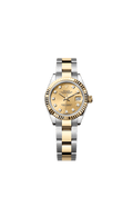 Rolex Two-Tone (YG/SS) Datejust - 28mm - Champagne-colour Diamond Dial - Oyster