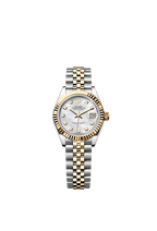 Rolex Two-Tone (YG/SS) Datejust - 28mm - White mother-of-pearl Diamond Dial - Jubilee