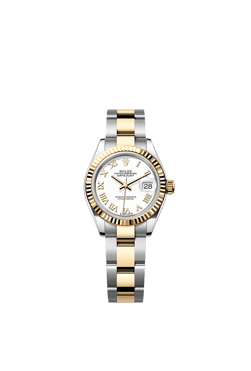 Rolex Two-Tone (YG/SS) Datejust - 28mm - White - Oyster