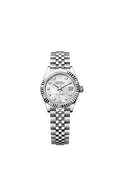 Rolex Stainless Steel Datejust - 28mm - White mother-of-pearl Diamond Dial - Jubilee