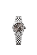Rolex Stainless Steel Datejust - 28mm - Dark grey - Jubilee