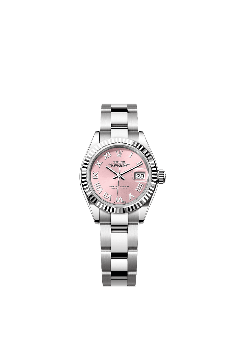 Rolex Stainless Steel Datejust - 28mm - Pink - Oyster