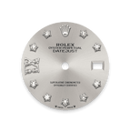 Rolex Stainless Steel Datejust - 28mm - Silver Diamond Dial - Oyster