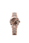 Rolex Rose Gold Datejust - 28mm - Chocolate Diamond Dial - President