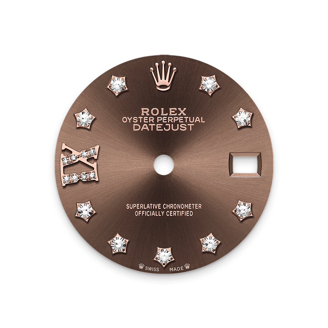 Rolex Rose Gold Datejust - 28mm - Chocolate Diamond Dial - Jubilee