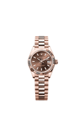 Rolex Rose Gold Datejust - 28mm - Chocolate - President