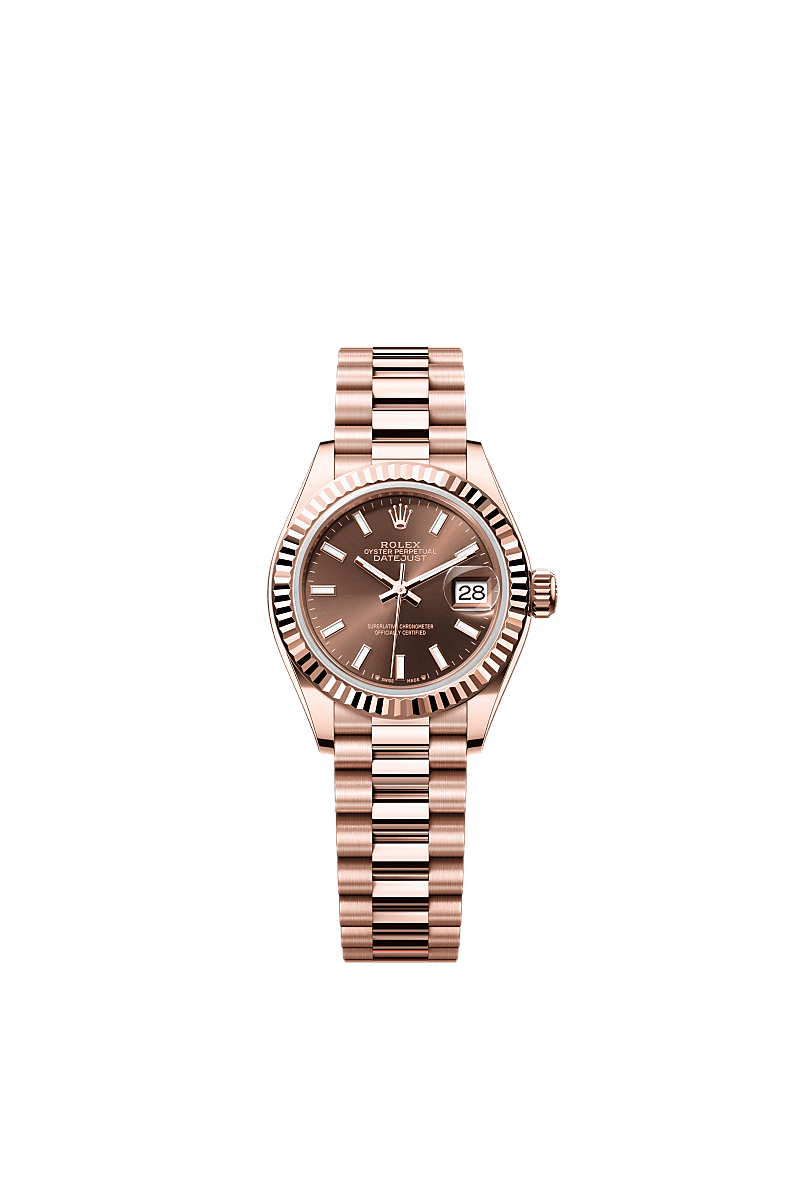 Rolex Rose Gold Datejust - 28mm - Chocolate - President