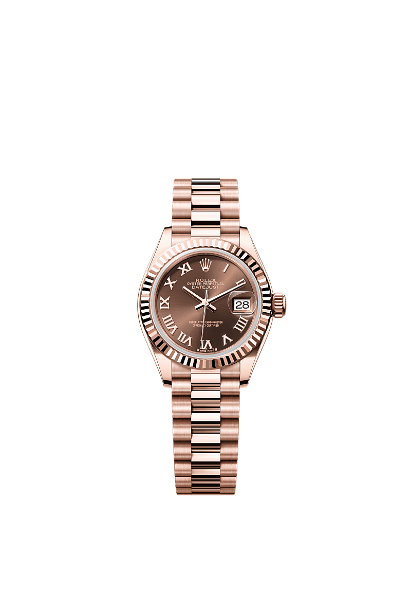 Rolex Rose Gold Datejust - 28mm - Chocolate - President