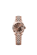 Rolex Rose Gold Datejust - 28mm - Chocolate - Jubilee