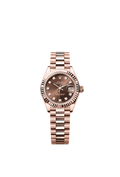 Rolex Rose Gold Datejust - 28mm - Chocolate Diamond Dial - President