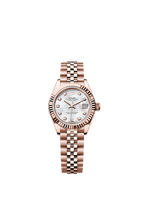 Rolex Rose Gold Datejust - 28mm - White mother-of-pearl Diamond Dial - Jubilee