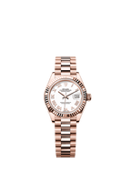 Rolex Rose Gold Datejust - 28mm - White - President