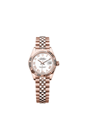 Rolex Rose Gold Datejust - 28mm - White - Jubilee