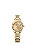 Rolex Yellow Gold Datejust - 28mm - Champagne-colour - President