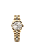 Rolex Yellow Gold Datejust - 28mm - Silver Diamond Dial - Jubilee