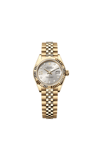 Rolex Yellow Gold Datejust - 28mm - Silver Diamond Dial - Jubilee