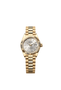Rolex Yellow Gold Datejust - 28mm - Silver - President