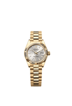 Rolex Yellow Gold Datejust - 28mm - Silver - President