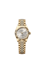 Rolex Yellow Gold Datejust - 28mm - Silver - Jubilee