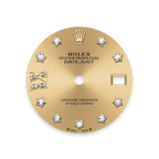 Rolex Yellow Gold Datejust - 28mm - Champagne-colour Diamond Dial - President