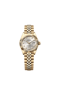 Rolex Yellow Gold Datejust - 28mm - Silver Diamond Dial - Jubilee