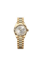 Rolex Yellow Gold Datejust - 28mm - Silver - President