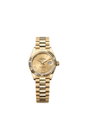 Rolex Yellow Gold Datejust - 28mm - Champagne-colour - President