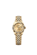 Rolex Yellow Gold Datejust - 28mm - Champagne-colour Diamond Dial - Jubilee