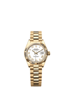 Rolex Yellow Gold Datejust - 28mm - White - President