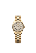 Rolex Yellow Gold Datejust - 28mm - Diamond-paved - President