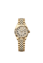 Rolex Yellow Gold Datejust - 28mm - Diamond-paved - Jubilee