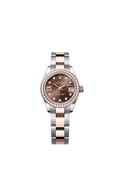 Rolex Two-Tone (RG/SS) Datejust - 28mm - Chocolate Diamond Dial - Oyster