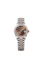 Rolex Two-Tone (RG/SS) Datejust - 28mm - Chocolate - Jubilee