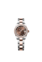 Rolex Two-Tone (RG/SS) Datejust - 28mm - Chocolate - Oyster