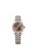 Rolex Two-Tone (RG/SS) Datejust - 28mm - Chocolate Diamond Dial - Jubilee