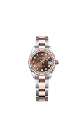 Rolex Two-Tone (RG/SS) Datejust - 28mm - Chocolate Diamond Dial - Oyster