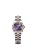 Rolex Two-Tone (RG/SS) Datejust - 28mm - Aubergine Diamond Dial - Jubilee