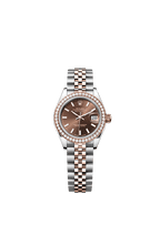 Rolex Two-Tone (RG/SS) Datejust - 28mm - Chocolate - Jubilee