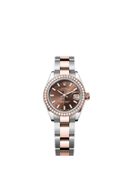 Rolex Two-Tone (RG/SS) Datejust - 28mm - Chocolate - Oyster