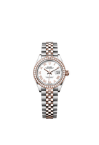 Rolex Two-Tone (RG/SS) Datejust - 28mm - White - Jubilee