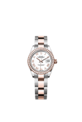 Rolex Two-Tone (RG/SS) Datejust - 28mm - White - Oyster