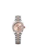 Rolex Two-Tone (RG/SS) Datejust - 28mm - Rosé-colour Diamond Dial - Jubilee