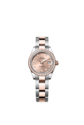 Rolex Two-Tone (RG/SS) Datejust - 28mm - Rosé-colour Diamond Dial - Oyster