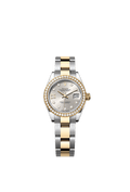 Rolex Two-Tone (YG/SS) Datejust - 28mm - Silver Diamond Dial - Oyster