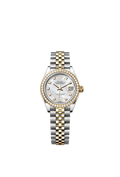 Rolex Two-Tone (YG/SS) Datejust - 28mm - White mother-of-pearl Diamond Dial - Jubilee